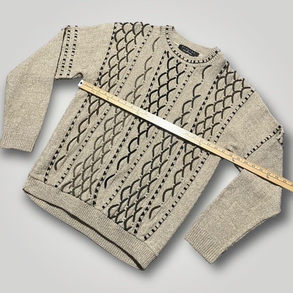 Vintage Protege Collection 3D Coogi Cosby Style Sweater Medium Large Made in USA - Picture 7 of 16